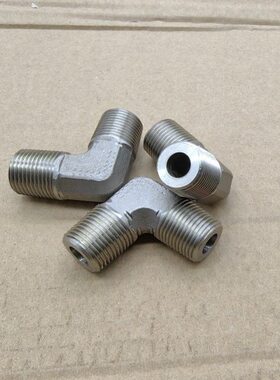 3T3P8/不锈钢8T3弯头质接头430外丝P-/30外丝双0螺纹3分材锥直角