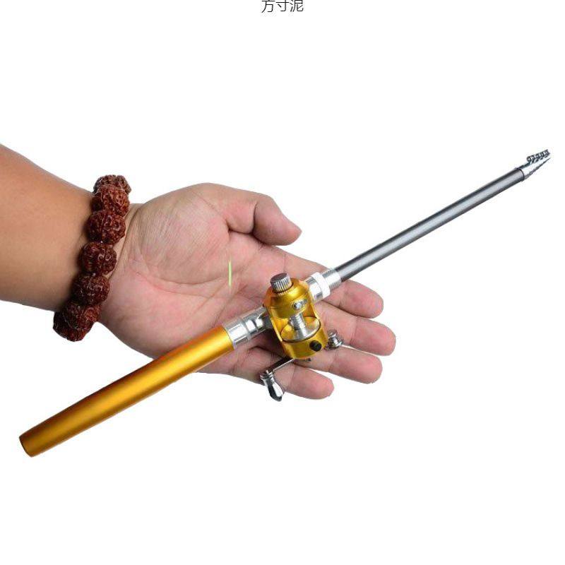 迷你冰钓竿钢笔鱼竿超短海杆微型矶竿便携式钓鱼竿金属抛竿手竿厂,户外/登山/野营/旅行用品,其他垂钓用品,淘宝优惠券,粉丝福利购,淘宝优惠卷