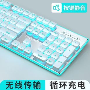 X7S无线键盘鼠标套装可充电巧克力静音防水键鼠笔记本电脑其他