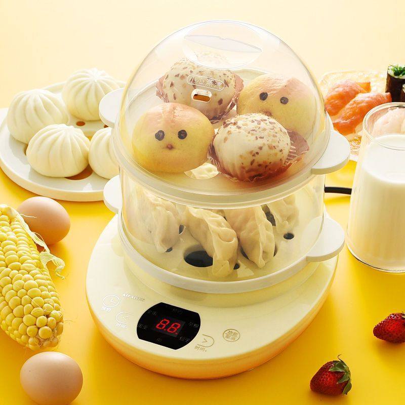 蒸蛋器可预约定时煮蛋器自动断电双层三层大容量家用小型煎蛋插电