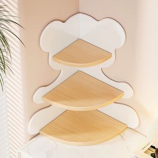 桌面置物架梳妆台面上转角化妆品收纳架亚克力玄关摆件展示架杯架