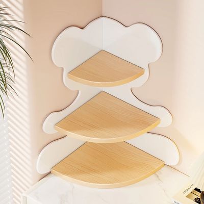 桌面置物架梳妆台面上转角化妆品收纳架亚克力玄关摆件展示架杯架