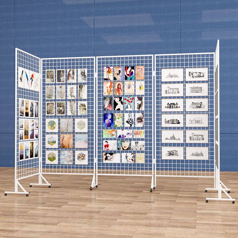 幼儿园作品展示架折叠网格展示架画展画室移动展览架户外美术展艺,收纳整理,手办收纳盒,淘宝优惠券,粉丝福利购,淘宝优惠卷