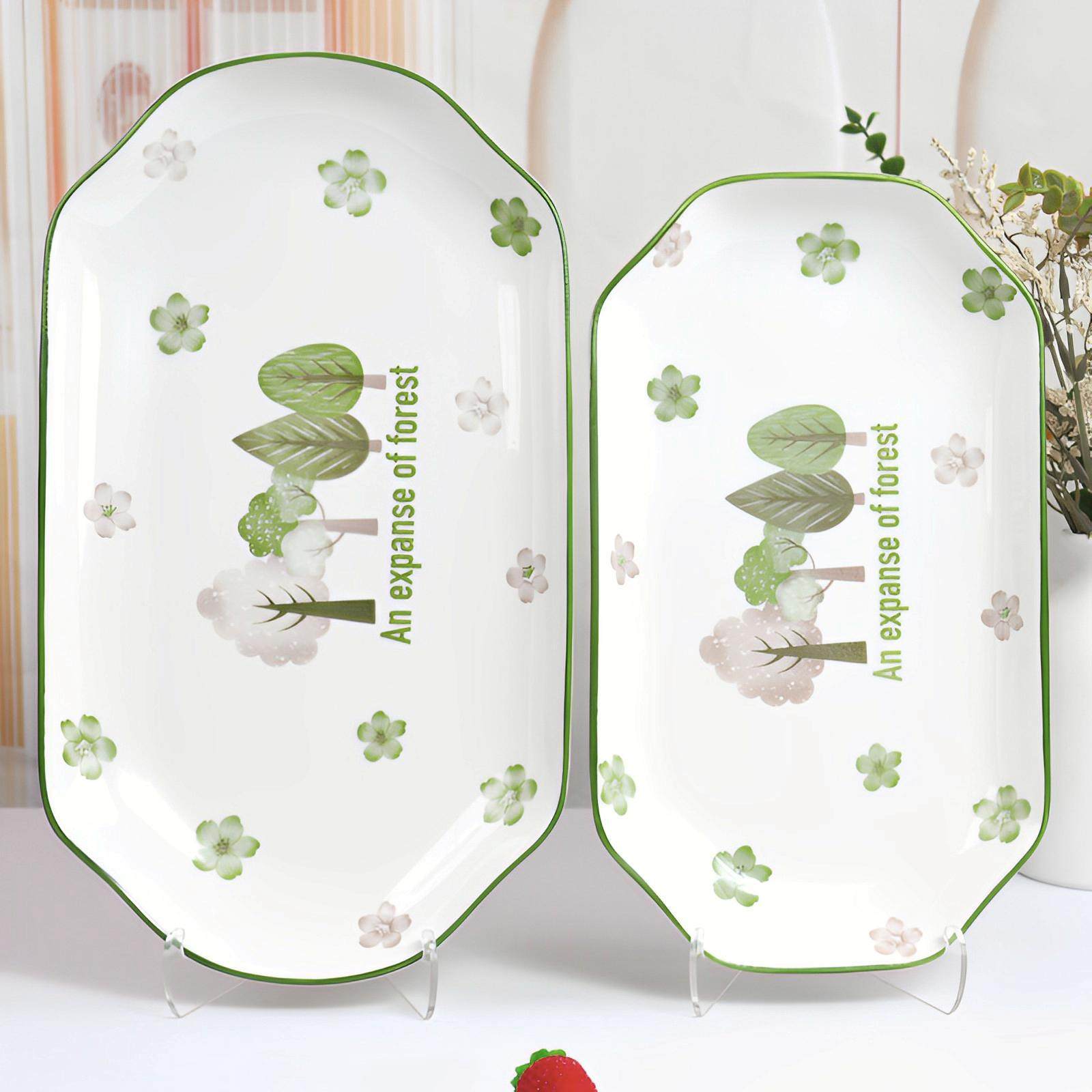 家用大号鱼盘长方形鱼碟陶瓷餐具菜盘子创意蒸烤鱼盘子可微波,餐饮具,盘,淘宝优惠券,粉丝福利购,淘宝优惠卷