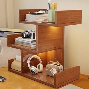 书架桌面置物架改造神器收纳架书桌书柜办公桌上整理架简易拐角柜