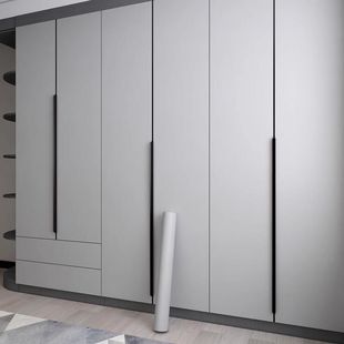 奶油风衣柜贴纸柜门改色贴膜肤感衣橱家具翻新改造自粘无甲醛墙纸