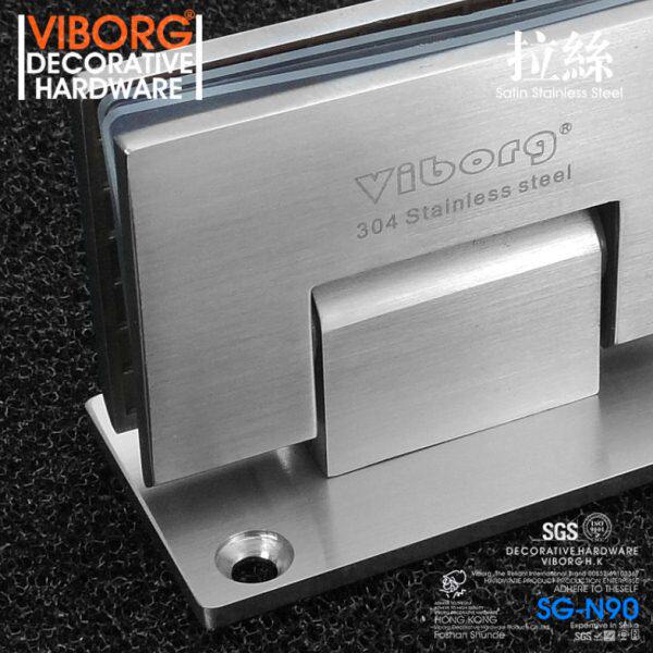 香港域堡 不锈钢4浴室铰链淋浴房90无框折页夹玻璃门合页度30配件