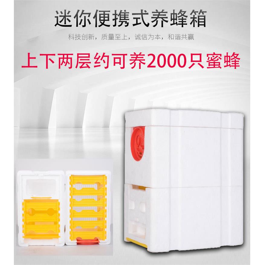 蜂具双层泡沫蜜蜂箱 小型家用泡沫EPS蜂箱蜂王培育蜜蜂交尾箱