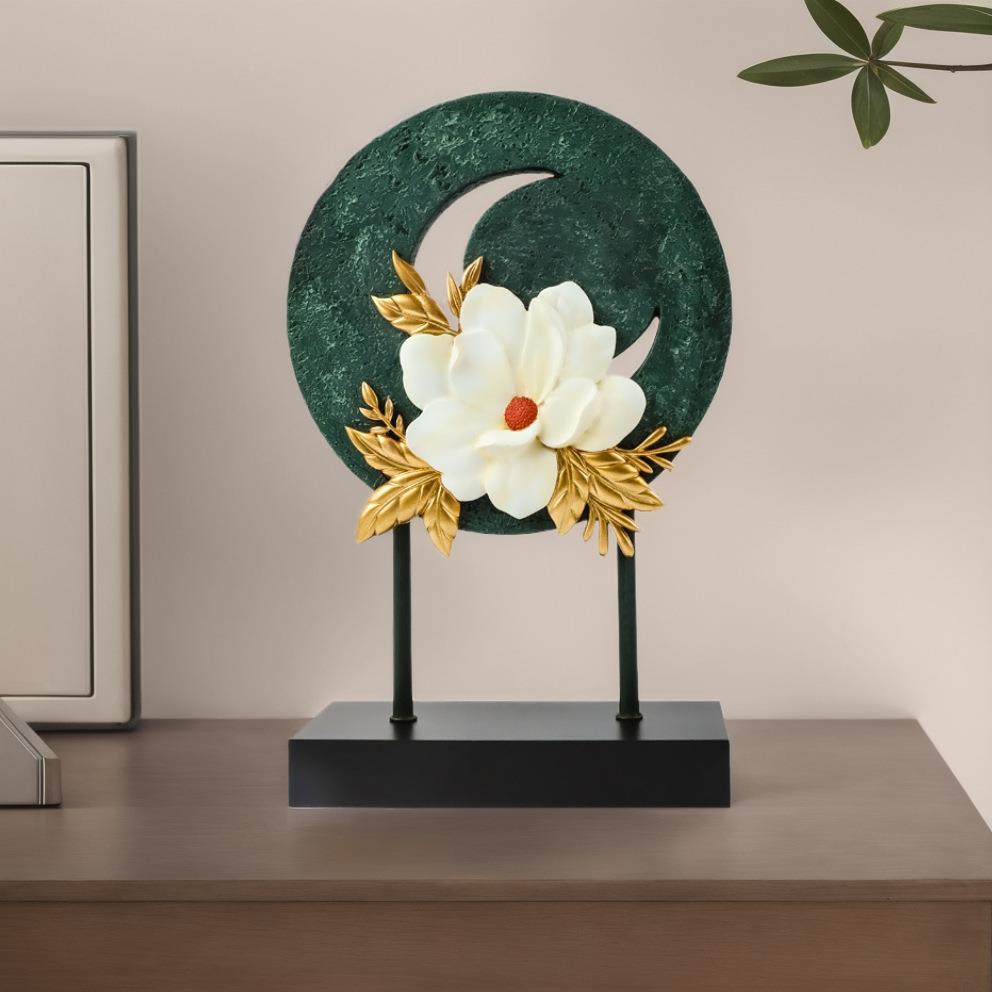 新中式花前月下高端入户玄关摆件家居创意隔断柜酒柜办公室装饰品