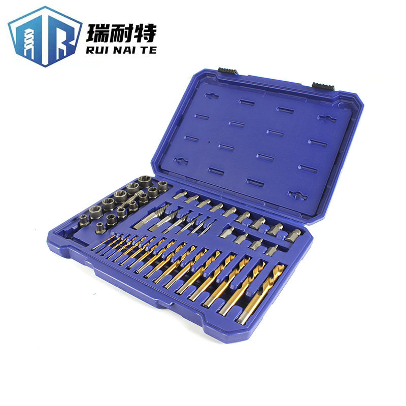49PC滑牙取出器螺母螺栓取出器工具螺栓螺钉拆除套筒工具组套批发