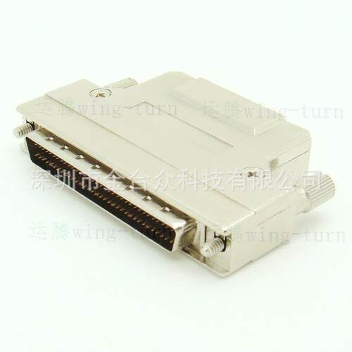 运腾 MD68M-AS SCSI 连接器 铁壳式 HPDB68芯焊线线公头 线缆插头