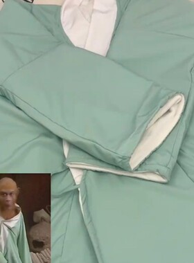 孙悟空同款绿色睡衣冬季女加厚情侣睡袍保暖搞怪猴哥家居服可外穿
