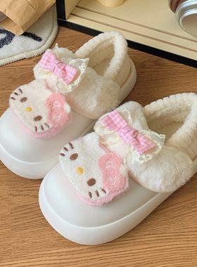 kt猫棉拖鞋女款冬季外穿可拆洗