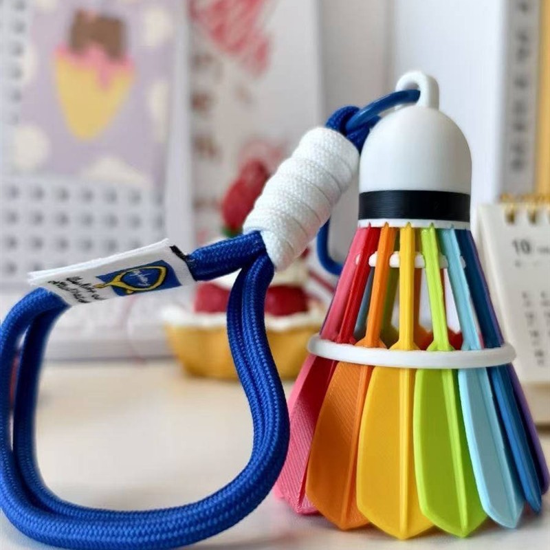 小红书同款彩色羽毛球挂件