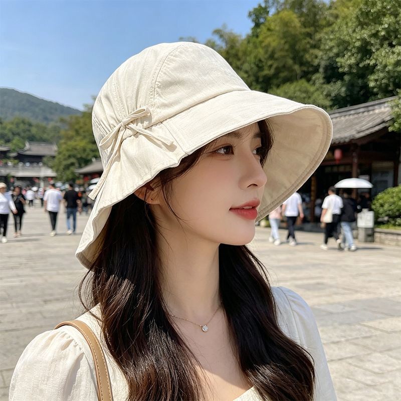夏季薄款大头围遮脸防晒渔夫帽
