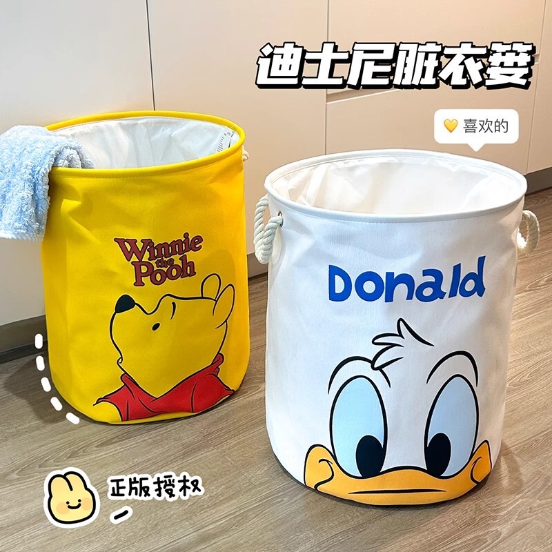 家用可折叠脏衣篓典动画图案高颜值手提玩具洗衣篮脏衣服收纳筐