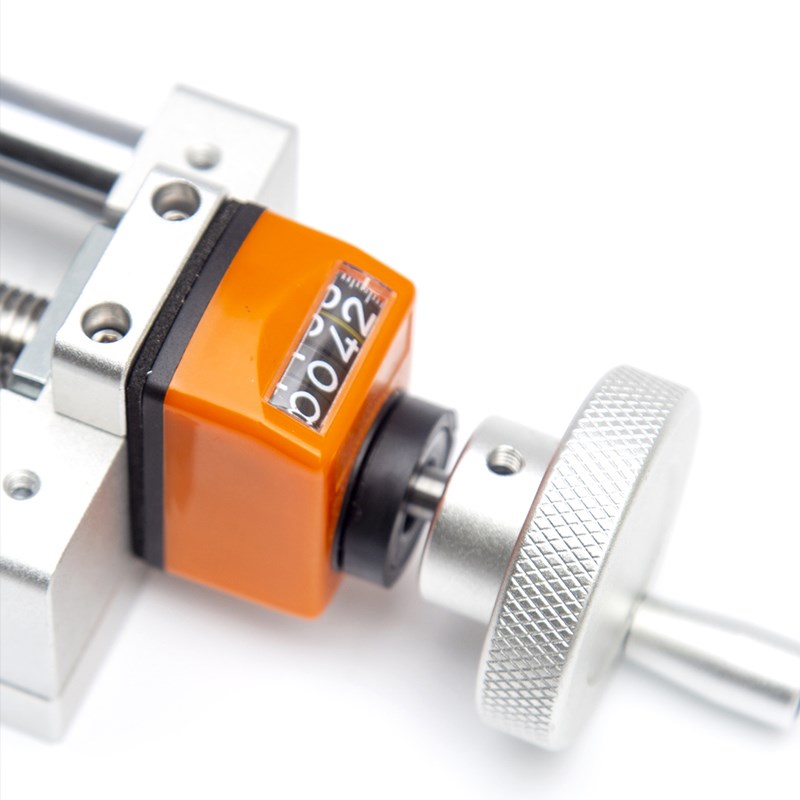 手动滑台模组T型丝杆手摇数显XYZ直线微I调十字精密导轨绿牛NS80