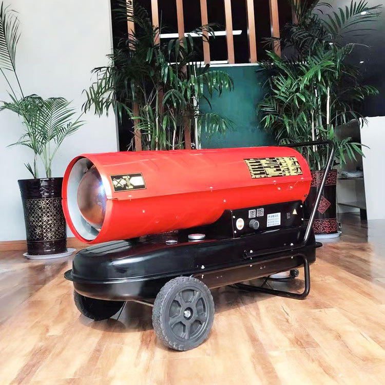 贵州习水燃油暖风机30kw柴油热风机小鸡育雏暖风炉升温快温度可调