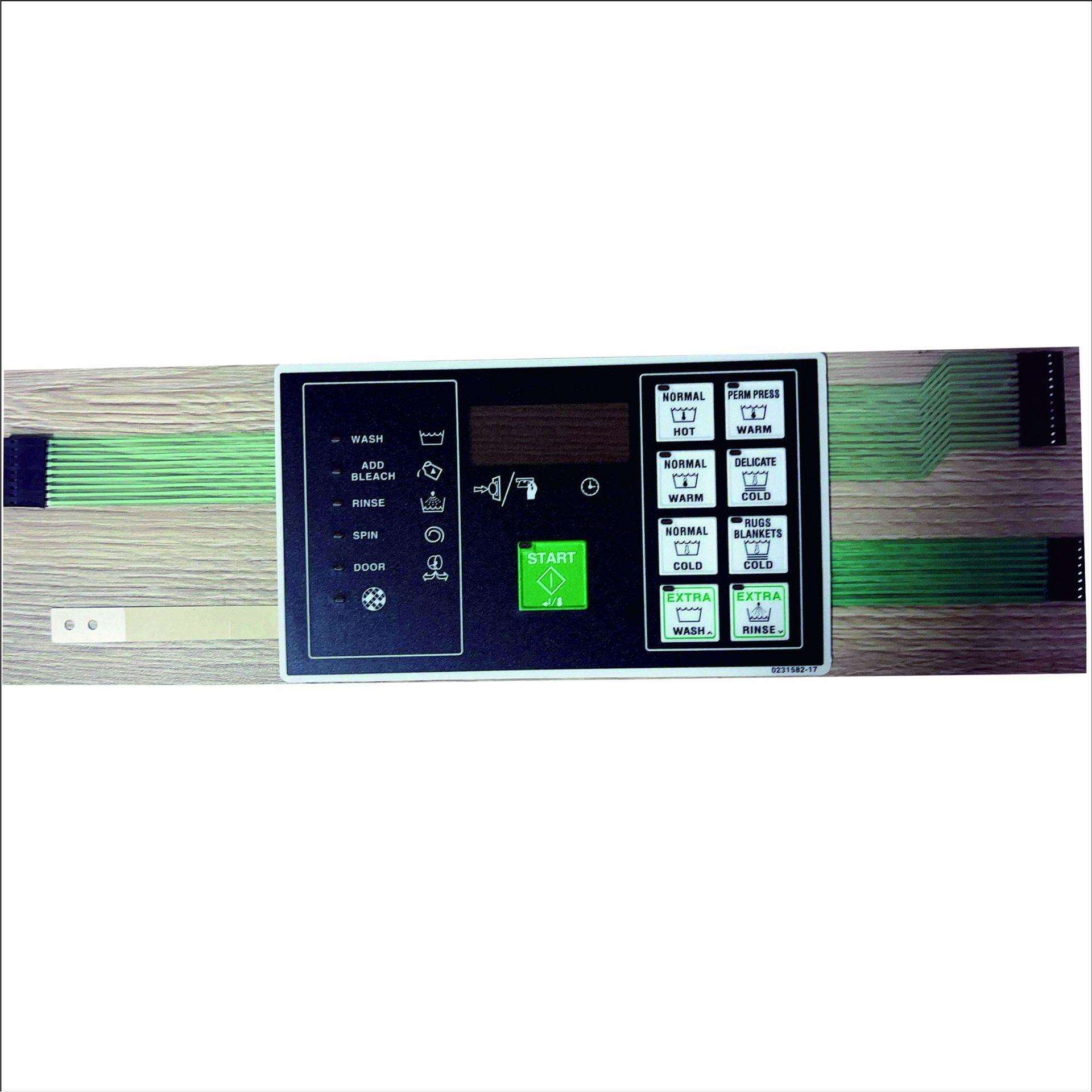 0231582-17 薄膜开关,带LED薄膜按键,外贸直销按键面板膜