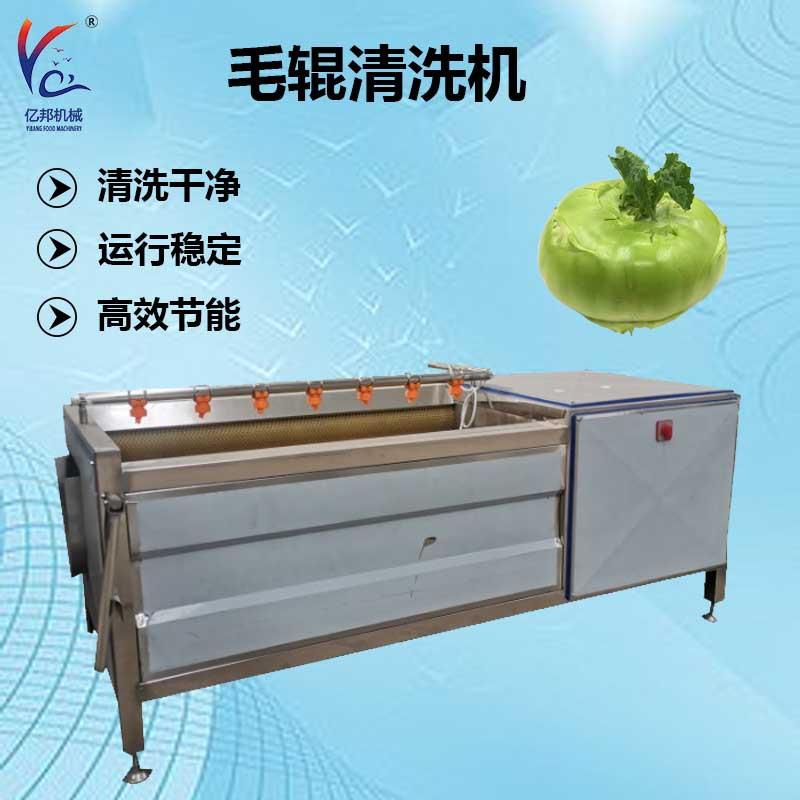 芥菜疙瘩去泥毛辊清洗机 带壳鲜花生清洗去泥沙机 橄榄脱皮机