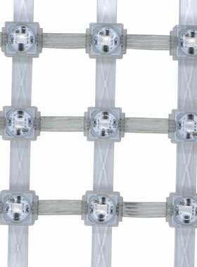 新起点户外防水全彩H2020单灯P40柔性网格屏街道楼宇桥梁景观亮化