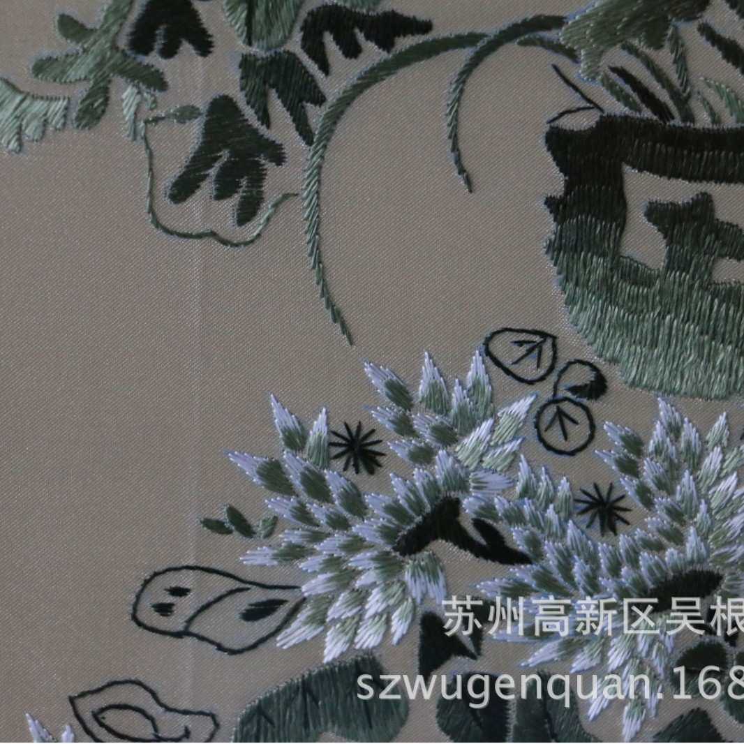 苏绣梅兰竹菊客厅书房带框挂画苏州手工刺绣装饰画四联幅