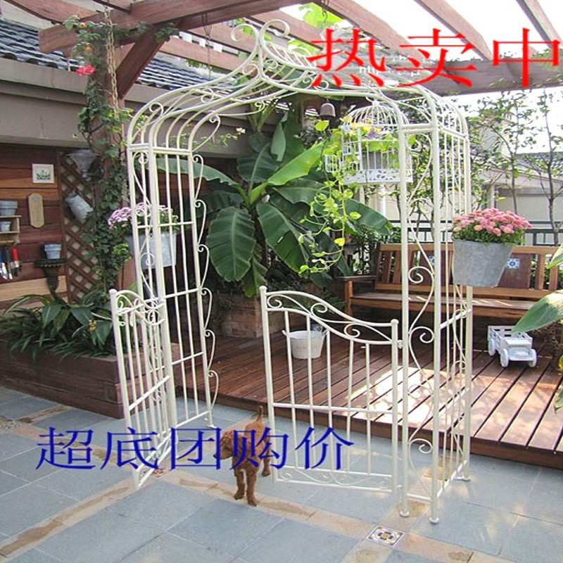 欧式铁艺婚礼拱形门婚庆道具婚礼拱门架子爬藤架摄影花门礼庆拱门