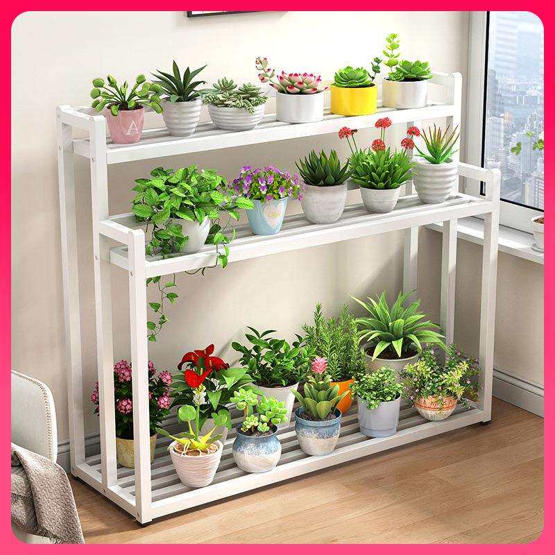 G3YN铁艺花架置物架阳台可移动落地式阶梯绿植架客厅多肉斜梯形花