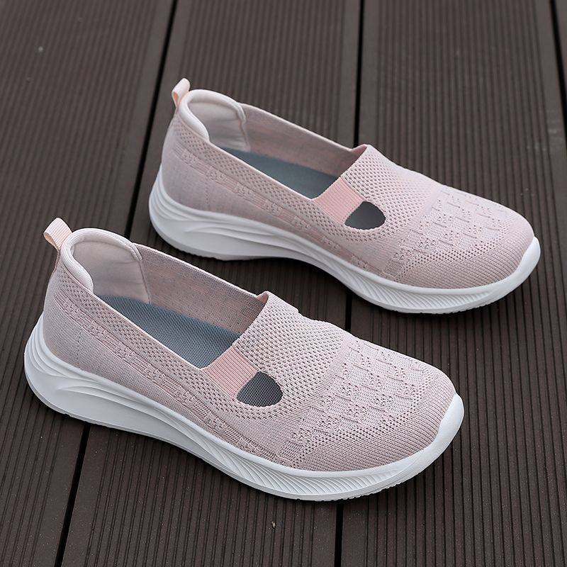 夏季女士妈妈鞋舒适软底一脚蹬休闲运动中老年,女鞋,健步鞋,淘宝优惠券,粉丝福利购,淘宝优惠卷