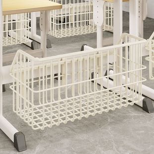 桌下侧边挂篮学生书桌置物架教室放书包收纳筐儿童书架多功能书箱