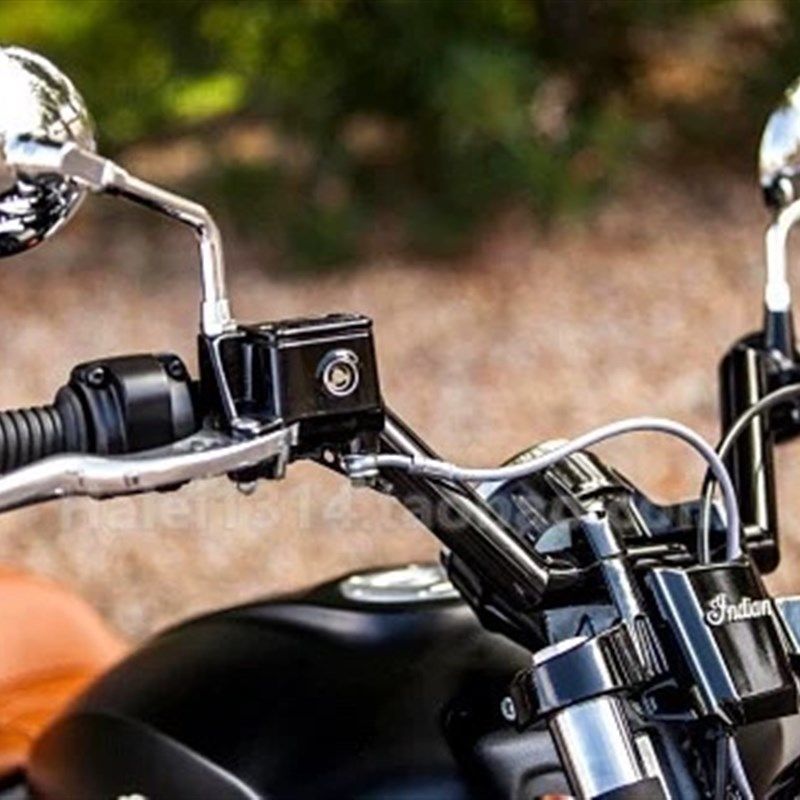 印第安侦察兵bobber改装车把1.5寸粗回拉闪O电Z型手把v型方向把