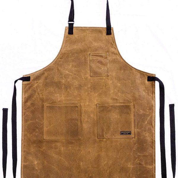 欧美重磅油蜡围裙挂脖系带防水围腰加厚帆布服围裙轻奢复古,家庭/个人清洁工具,围裙套装,淘宝优惠券,粉丝福利购,淘宝优惠卷