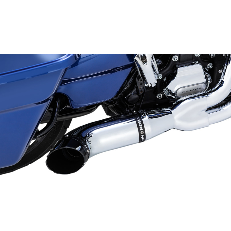 新品包邮哈雷大道路王双灯大r滑翔改装PYTHON二合一bagger全段排