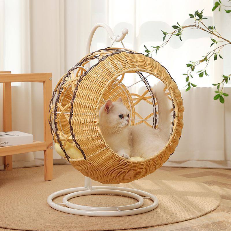 藤编猫窝夏天保暖宠物封闭式四季通用网红猫床猫咪可拆级大吊篮,宠物/宠物食品及用品,猫窝/屋/帐篷/沙发,淘宝优惠券,粉丝福利购,淘宝优惠卷
