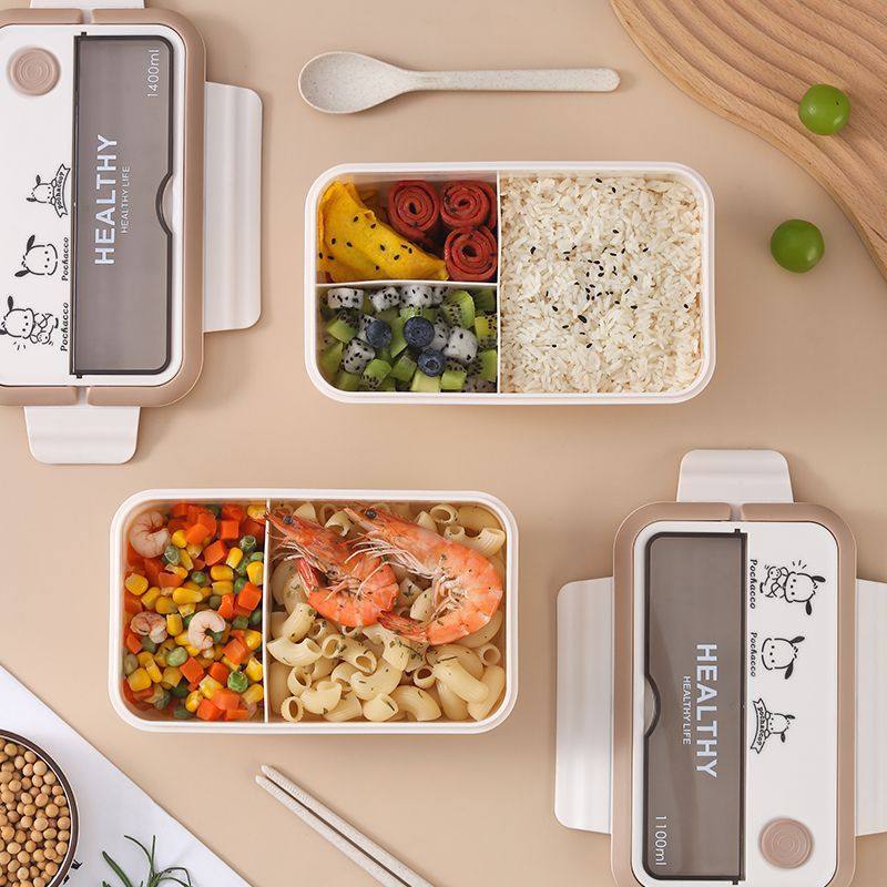 日式ins分隔饭盒便当盒带盖学生上班族便携带饭餐盒可微波炉加热,餐饮具,饭盒/保温桶/保温提锅,淘宝优惠券,粉丝福利购,淘宝优惠卷