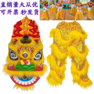 儿童醒狮幼儿园表演专用狮子头道具学生舞台道具佛山醒狮6寸9寸狮