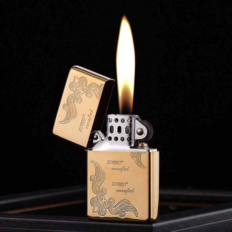 佐罗ZC9系列铜壳煤油G打火机创意防风打火机