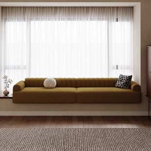 飘窗沙发改造高端飘窗垫懒人沙发北欧现代卧室小沙发窗台垫带靠背