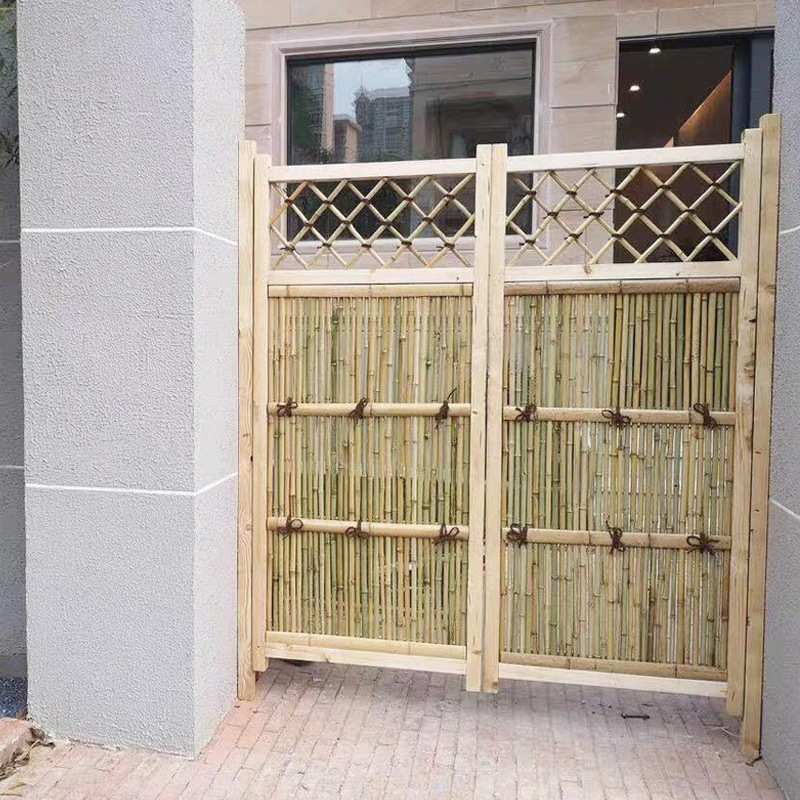 围栏竹门日式竹篱笆篱笆栅栏竹栅栏花园竹片庭院围栏围墙
