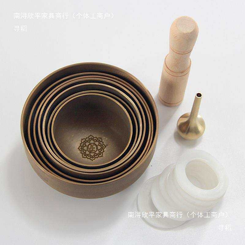 迷你版颂钵套钵7件套禅音钵梵音钵磬瑜珈冥想静心禅意