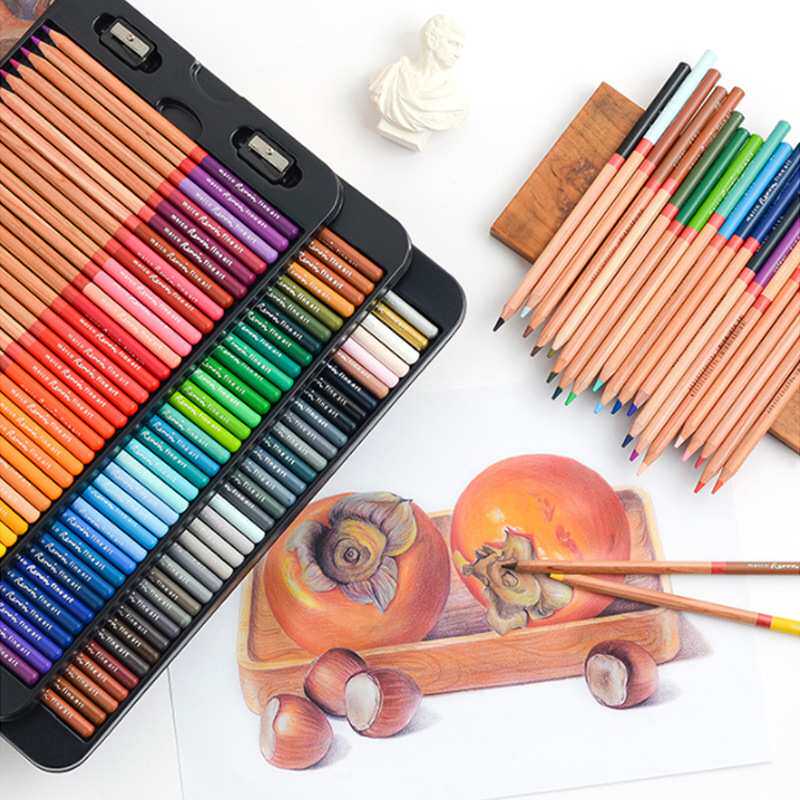 马可雷诺阿3100涂色彩铅学生绘画美术绘画设计100色油性彩色铅笔