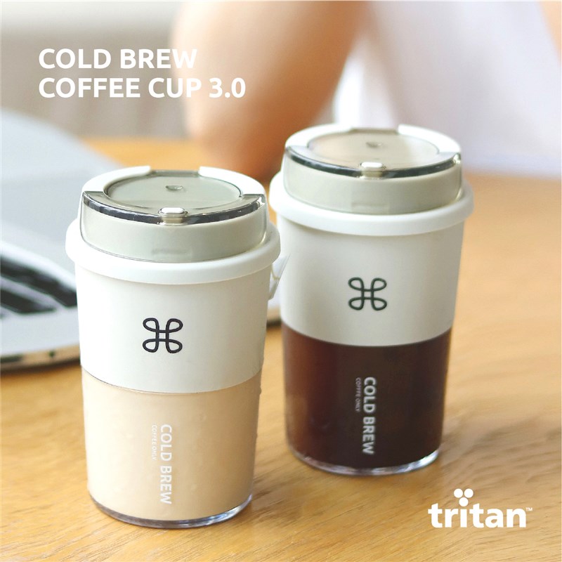 纽结/冷萃d咖啡杯简约便携随行随手杯密封防漏欧美TRITAN材质300m