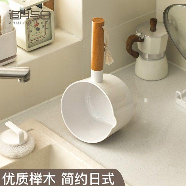 日式水瓢厨房舀水勺家用塑料创意加深厚水舀子水漂摔不破榉木勺子,厨房/烹饪用具,水舀/水瓢,淘宝优惠券,粉丝福利购,淘宝优惠卷