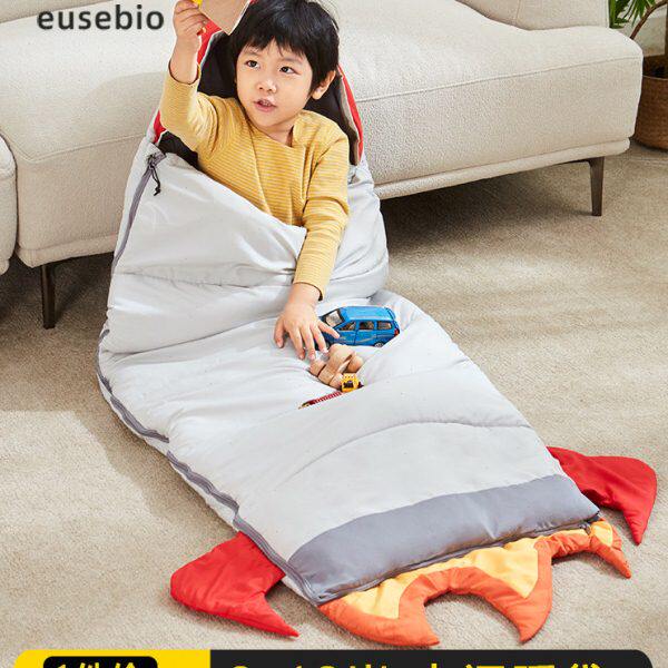 SEBIO防踢被学生睡袋EU午休室内冬季宝宝加厚保暖中大童睡袋儿童