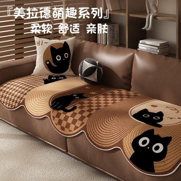 美拉德夏季四季通用沙发垫直排坐垫扶手防滑一片式盖布巾2025新款,居家布艺,沙发垫,淘宝优惠券,粉丝福利购,淘宝优惠卷