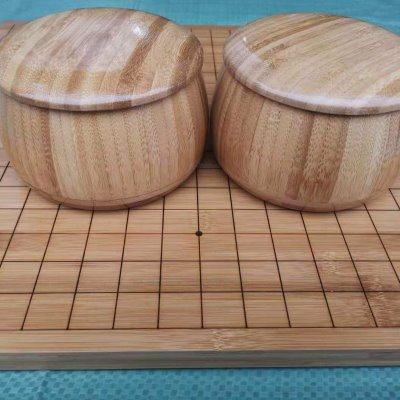 围棋罐竹罐  实竹围棋罐 全竹大号围棋罐 楠竹围棋罐 楠竹棋罐