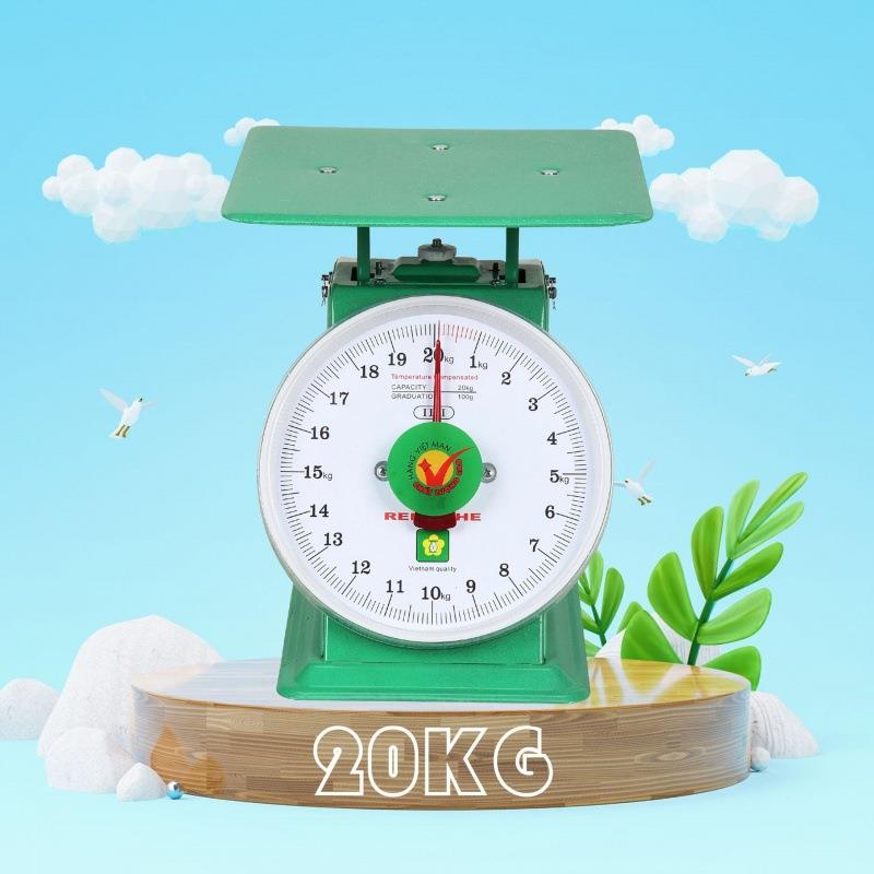 机械弹簧度盘秤20kg老式中文英文家用小型台称圆盘平盘