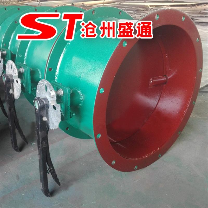 热风管道通风蝶阀 高温手电一体圆形风门 加强筋抗变形电动风门