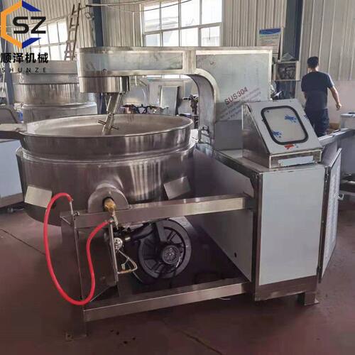 全自动行星搅拌炒锅 大型辣椒酱炒制锅生产商 自动控温 炒馅料