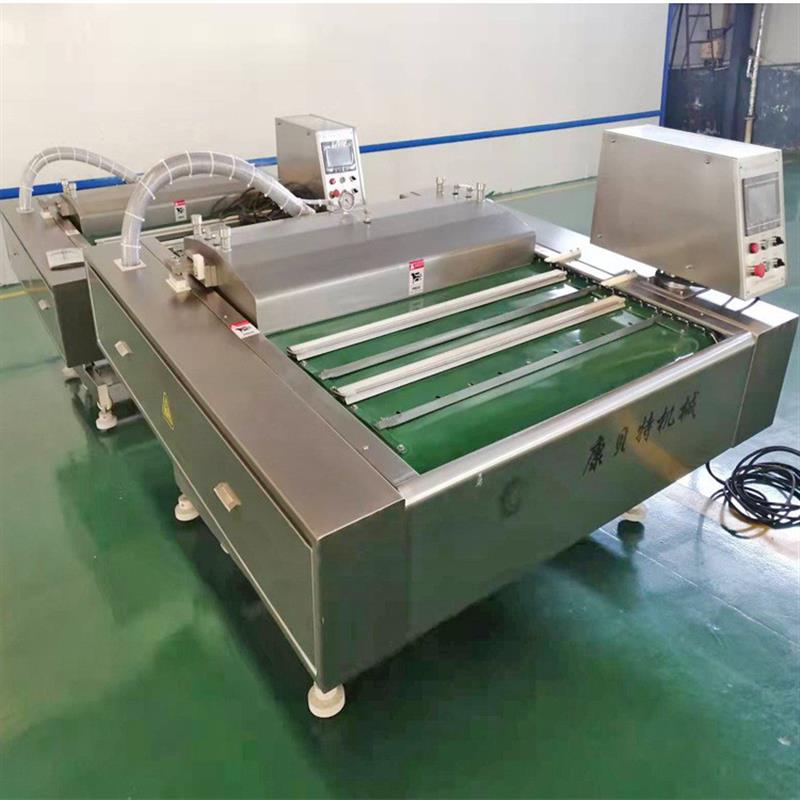 真空包装机 商用全自动连续滚动式双封条真空机 DZ真空封口机厂家